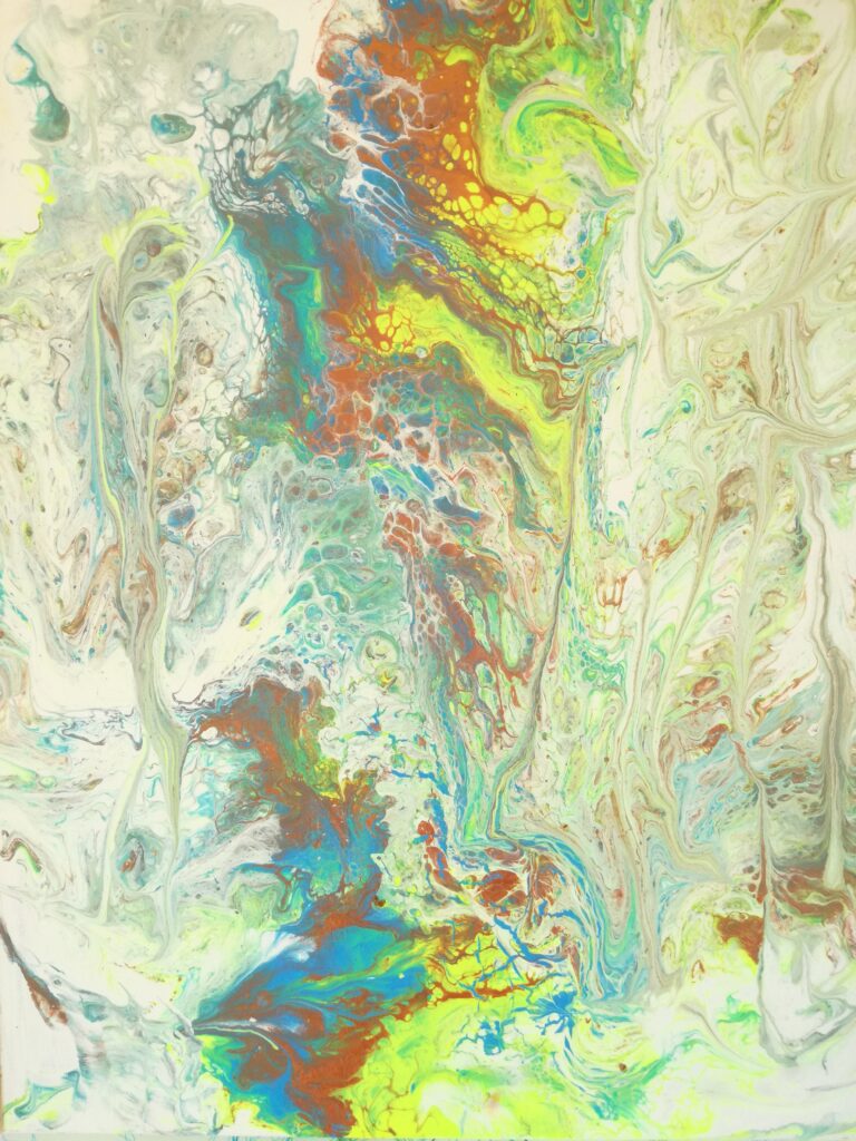 Acrylbild pouring